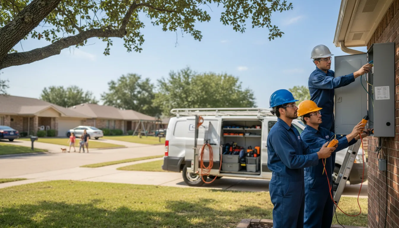Certified electrician providing emergency electrical services in Dewy Rose, GA